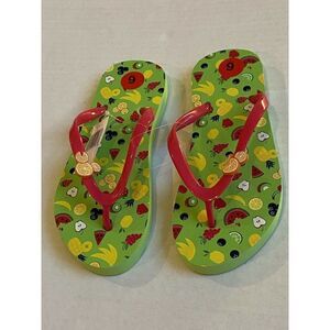 Disney Parks Hidden Mickey Mouse Flip Flops Sz 6